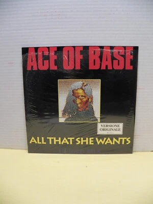12" Single VG++/EX Ace Of Base All That She Wants 1992 Polydor Italy Import - Image 1 of 4