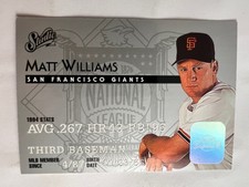 1995 Donruss Studio Baseball Matt Williams #24 San Francisco Giants