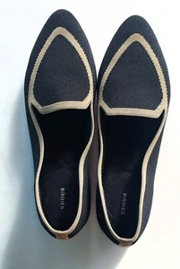 BIRDIES Blackbird women's black flats loafer slip on knit washable size 9.5 - Picture 1 of 9