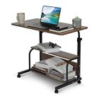 QZMDSM Portable Rolling Desk Adjustable Laptop Desk Small Standing Desk Home ...