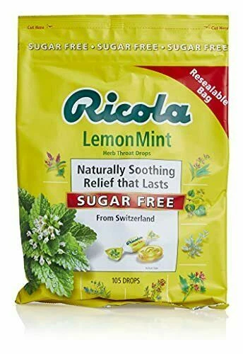 Ricola 984450 LemonMint Cough Treatment Drops - 105 Count