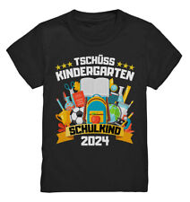 Schulkind 2024 T-Shirt zur Einschulung, Kita Abschied, Tschüss Kindergarten