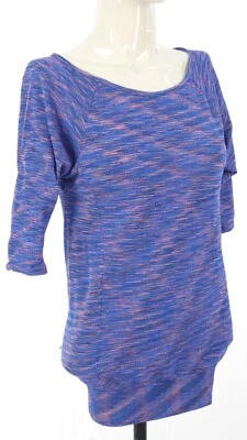 Blusa Camiseta Sweaty Betty Top Dharana Yoga Púrpura Marl Sin Costuras Gimnasio Talla S Foto 1 de 4