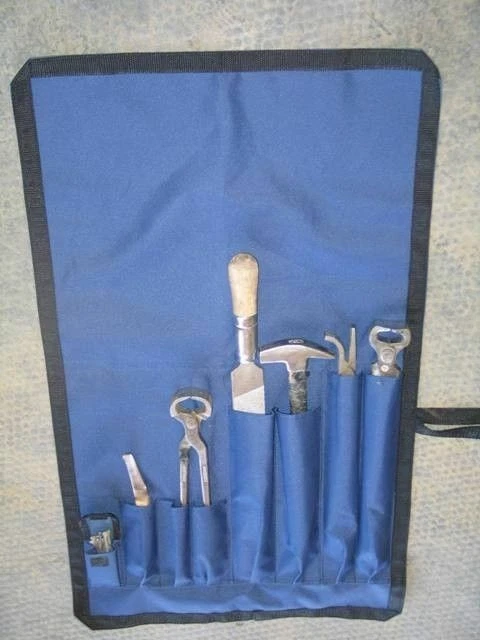 Farrier Maintenance Tool Pouch Shoeing Equine Horse Bandaging Polishing 8 Pocket - Image 1 of 1