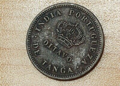 1881 Portuguese India 1/8 Tanga • 19.81€