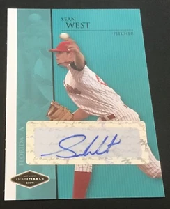 2006 Just Minors Baseball Autograph Trading Card JF-49 Sean West NM-MT - Picture 1 of 2