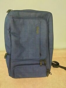 New no tags eBags Professional Slim Laptop Backpack Weekender navy blue lining
