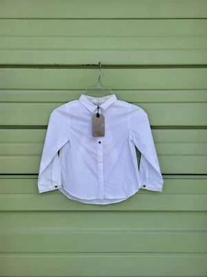 ZARA GIRL White SHIRT BUTTON DOWN GIRL Long Sleeve 3 4 YEARS 104 CM #5908K - Image 1 of 4