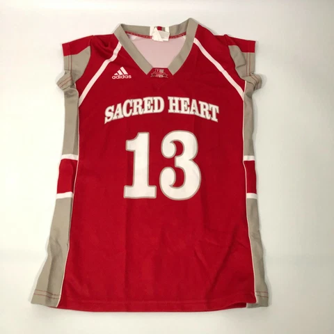 Adidas Sacred Heart Pioneers Womens Basketball Jersey S Small Red #13 Sleeveless Cover