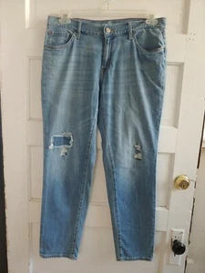 Jeans donna Eddie Bauer - taglia 10 - appositamente tinti e invecchiati con gamba slim - Foto 1 di 12