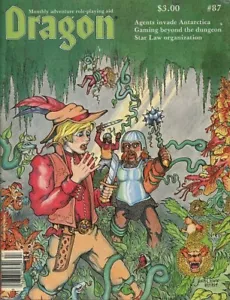 DRAGON MAGAZIN #87 EXC+! TSR Dungeons Dragons D&D Modul Spiel 1984 Abenteuer - Bild 1 von 2