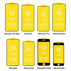 4PACK Screen Protector for iPhone7/8 Plus (WHITE).11D Curved Edge Tempered Glass - Picture 1 of 8