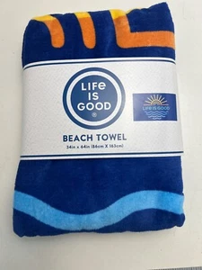 Life Is Good Strandtuch 34" x 64" - BRANDNEU - Bild 1 von 3