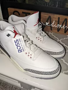 Nike Air Jordan 3 Reimaginadas Blanco Cemento Gris Rojo DN3707-100 Hombre 18 - Imagen 1 de 4