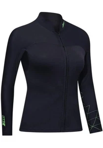 ZCCO Damen Neoprenanzug Oberteil M Neoprenanzug Jacke, Frontreißverschluss Langarm - Bild 1 von 5