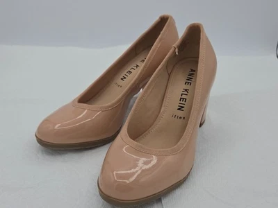 Zapatos de salón Anne Klein iflex Carole para mujer de tela beige sin cordones tacón de 3” talla 6M Foto 1 de 4