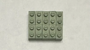 Vintage Modulex 10 Bricks 2x1 Green With LEGO Logo - Picture 1 of 1