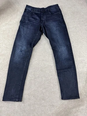 G-Star RAW D-Staq Jeans 33x32 Super Slim 3D Fit Black Denim (33x30 Actual) - Image 1 of 4