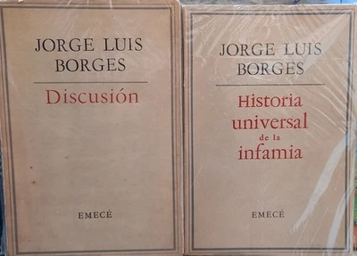 Set 2 Libros De Jorge Luis Borges Primeras Ediciones Por Emecé Editores - Image 1 of 4