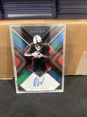 2022 Wild Card Auto Mania Red/Blue Dylan Wright Auto #AM-C3 Rare - Image 1 of 2