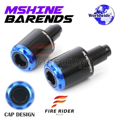 MSHINE Blue Aftermarket Bar Ends For SV 650 S 12 11 10 09 08 07 06 05 04 03-99 - Image 1 of 4
