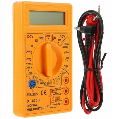 Digitaler Multimeter DT-830D AC/DC Spannung Widerstand Strom Messgerät - Bild 1 von 4