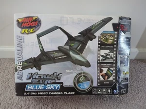 Air Hogs R/C Hawk Eye Blue Sky Adrenaline Video Camera Plane - Picture 1 of 2