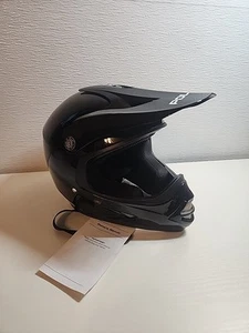 Polaris Offroad MX ATV MOTO Full Face Youth Large Helmet Black NOS New! - Picture 1 of 9