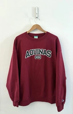 Champion Mujer Aquinas Mom College Borgoña Eco Polar Sudadera Talla XXL Foto 1 de 4