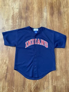 VTG Starter Y2K MLB Cleveland Indians Kenny Lofton #7 Home Jersey Youth Large - Picture 1 of 15