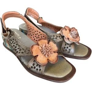 NWOT Spring Step L'Artiste Suzietta Slingback Sandal Bronze Women's 39/ US 8.5 - Picture 1 of 15