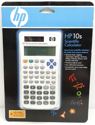 NEW! HP10S SCIENTIFIC CALC, F2214AA#ABA *Battery and Solar* 2 Line Display ~OBB8 - Image 1 of 4
