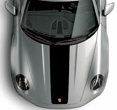 Calcomanía gráfica personalizada para capó a rayas grandes Porsche 911 2020-2025 992 Foto 1 de 4