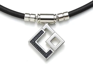Colantotte (Colantotte) TAO Necklace AURA Silver x Carbon LL ACAPU87LL - Picture 1 of 6