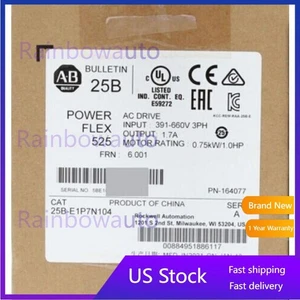 Unidad de CA AB 25B-E1P7N104 PowerFlex 525391-660v 3ph nueva sellada de fábrica EE. UU. impuestos gratuitos - Imagen 1 de 3