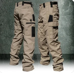 Pantalones Cargo Con Múltiples Bolsillos Para Hombre Ropa De Trabajo Táctica Herren - Bild 1 von 11