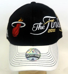NBA Miami Heat Adidas 2011 The Finals Eastern Western Conferences Cap Hat OSFA   - Picture 1 of 4