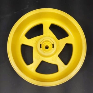 Gaucho Grande Jeep Hubcap Original Peg Perego Part Yellow Wheel Tire - Picture 1 of 4