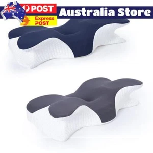 Memory Foam Pillows Contour Shoulder Back Neck Pain Relief Side Sleeper Pillow - Picture 1 of 14