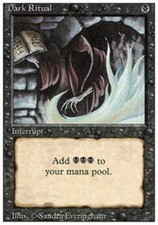 Dark Ritual ~ Damaged 3rd Edition Revised MTG Magic UltimateMTG Black Card