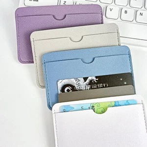 ID Card Holder Coin Purse Women Men Business Card Cover Bank Credit Card Box - Picture 1 of 23