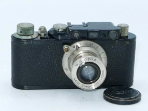 Leica II Model D Black Leitz Wetzlar Rangefinder Camera c.1932 & 5cm Elmar Lens - Picture 1 of 7