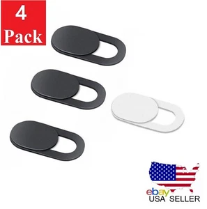 4PCS WebCam Cover Slide Camera Privacy Security Protect Sticker For Phone Laptop - Picture 1 of 7