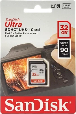 SanDisk Class 10 Ultra 32GB 98MB/s SDHC Memory Card (#57) - Image 1 of 2