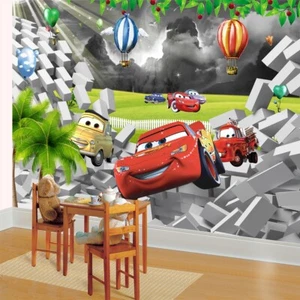 Fotomural no tejido mural efecto 3D coches para habitación infantil 11627 - Imagen 1 de 3