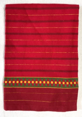 TAG TOALLA DE COCINA (1) RAYA ROJA VERDE ORO NUEVO CON ETIQUETAS Foto 1 de 3