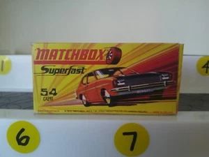 Matchbox Superfast 54 Ford Capri Box - nMINT - Picture 1 of 6