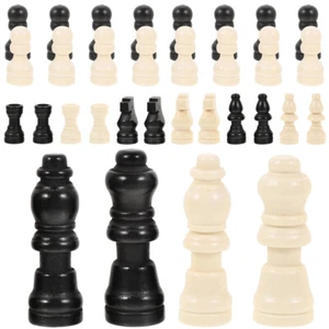 2 Sets Schachfiguren Brettzubehör Ersatz Schachbrett Kind Reise - Bild 1 von 12