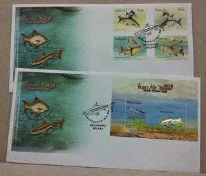 2006 Malaysia Fresh Water Fish 4v Stamps fdc + MS fdc (Melaka Cachet) - Picture 1 of 1