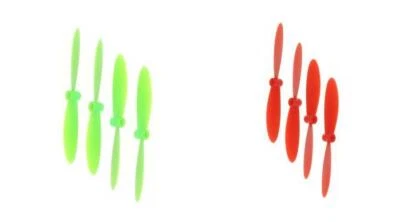 Hubsan X4 H107D 1 Set Each Green and Red 55mm Propellers - Image 1 of 4